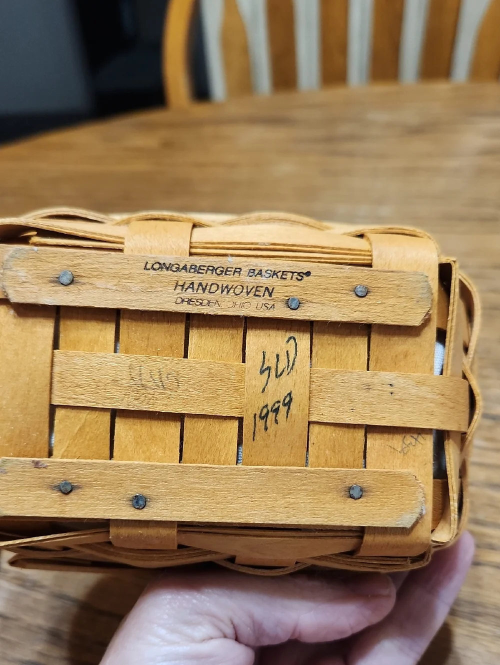 Longaberger Parsley Basket 1999